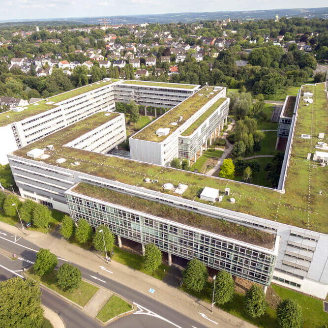 Luftaufnahme des Büropark Bredeney